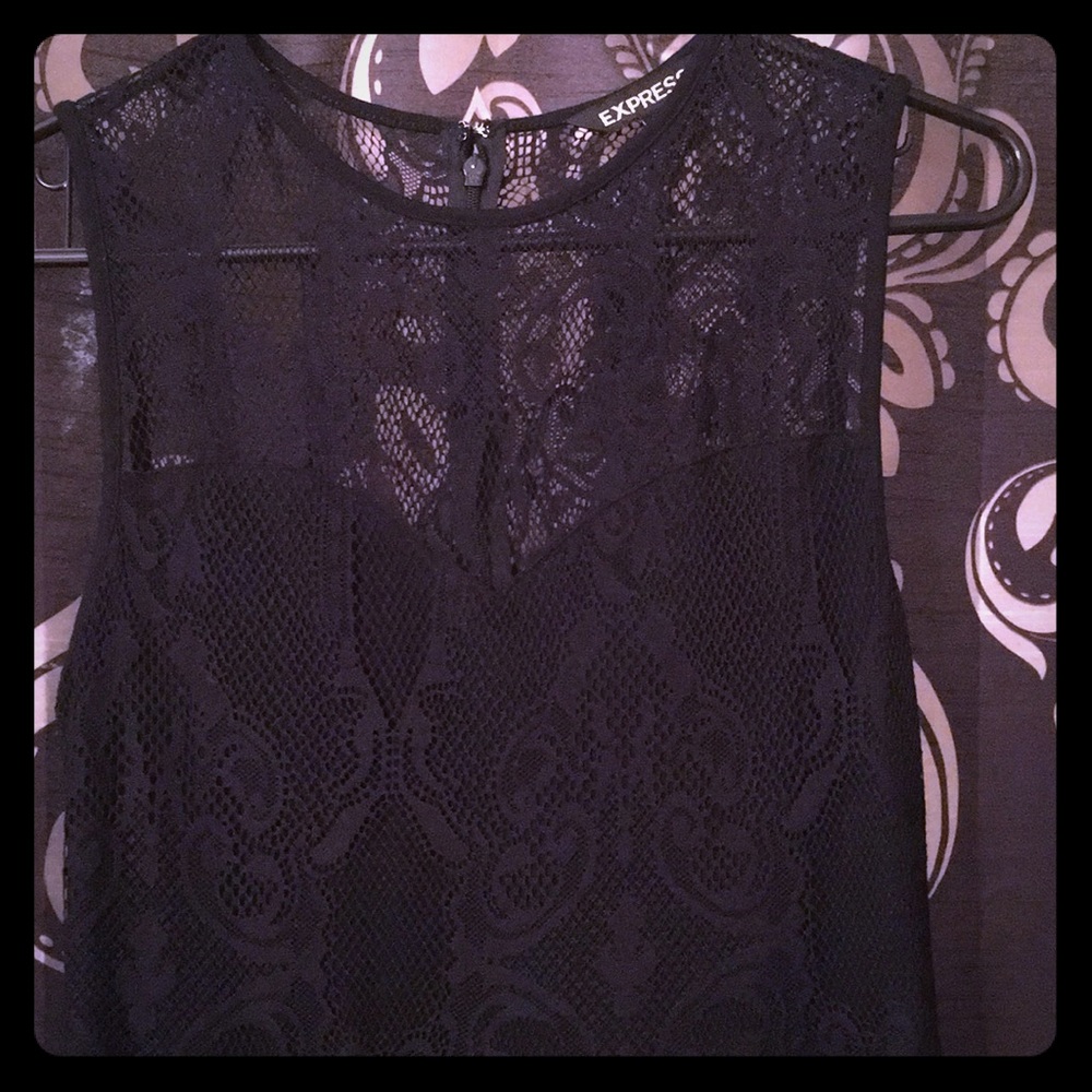 SOLD—Black Express Lace Dress